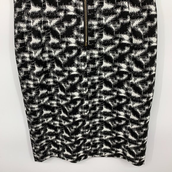 Calvin Klein Dress Black White Printed Sheath Sleeveless Stretch - Picture 11 of 11